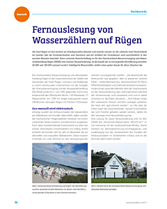 Fernauslesung von Wasserzählern auf Rügen