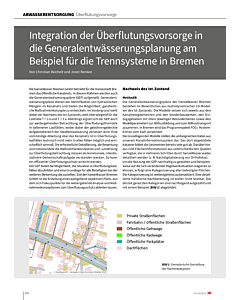 Integration der Überflutungsvorsorge in die Generalentwässerungsplanung am Beispiel für die Trennsysteme in Bremen