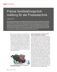 Präzise Ventilstellungsrückmeldung für die Prozesstechnik