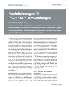Flachdichtungen für Power-to-X-Anwendungen