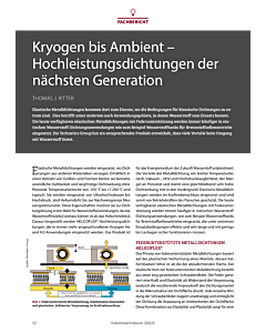 Kryogen bis Ambient – Hochleistungsdichtungen der nächsten Generation