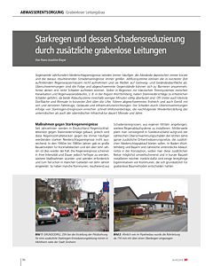 Starkregen und dessen Schadensreduzierung durch zusätzliche grabenlose Leitungen