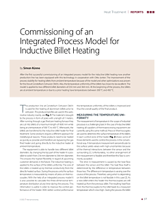 Commissioning of an Integrated Process Model for Inductive Billet Heating