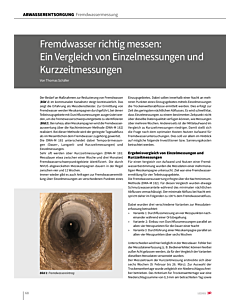 Fremdwasser richtig messen: Ein Vergleich von Einzelmessungen und Kurzzeitmessungen