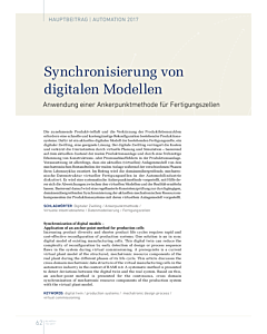 Synchronisierung von digitalen Modellen