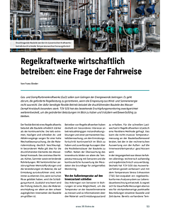 Regelkraftwerke wirtschaftlich betreiben: eine Frage der Fahrweise