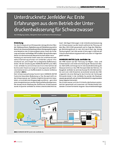 Unterdrucknetz Jenfelder Au: Erste Erfahrungen aus dem Betrieb der Unterdruckentwässerung für Schwarzwasser