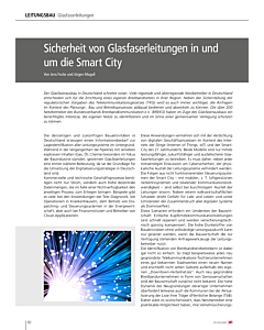 Sicherheit von Glasfaserleitungen in und um die Smart City
