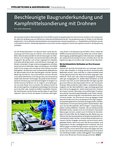 Beschleunigte Baugrunderkundung und Kampfmittelsondierung mit Drohnen