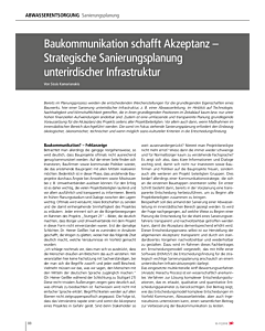 Baukommunikation schafft Akzeptanz – Strategische Sanierungsplanung unterirdischer Infrastruktur