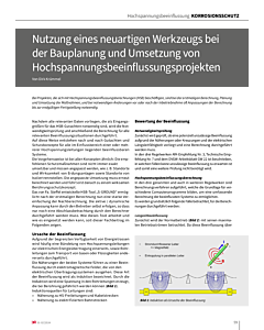 Nutzung eines neuartigen Werkzeugs bei der Bauplanung und Umsetzung von Hochspannungsbeeinflussungsprojekten