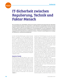IT-Sicherheit zwischen Regulierung, Technik und Faktor Mensch