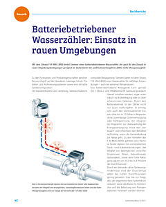 Batteriebetriebener Wasserzähler: Einsatz in rauen Umgebungen