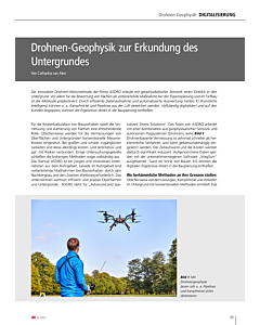Drohnen-Geophysik zur Erkundung des Untergrundes