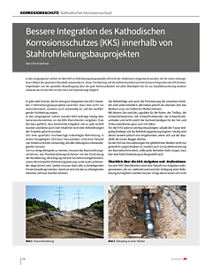 Bessere Integration des Kathodischen Korrosionsschutzes (KKS) innerhalb von Stahlrohrleitungsbauprojekten