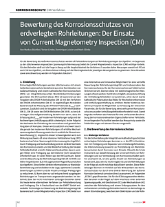 Bewertung des Korrosionsschutzes von erdverlegten Rohrleitungen: Der Einsatz von Current Magnetometry Inspection (CMI)