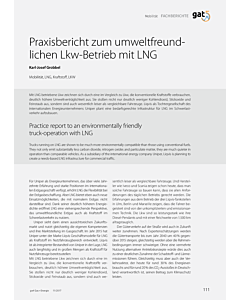 Praxisbericht zum umweltfreundlichen Lkw-Betrieb mit LNG