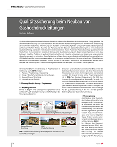Qualitätssicherung beim Neubau von Gashochdruckleitungen