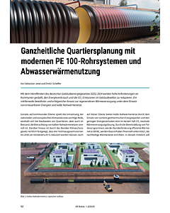 Ganzheitliche Quartiersplanung mit modernen PE 100-Rohrsystemen und Abwasserwärmenutzung