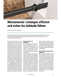 Wärmewende: Leitungen effizient und sicher ins Gebäude führen