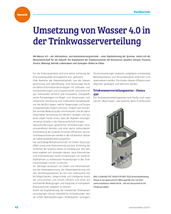 Umsetzung von Wasser 4.0 in der Trinkwasserverteilung