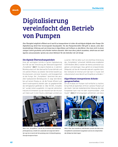 Digitalisierung vereinfacht den Betrieb von Pumpen
