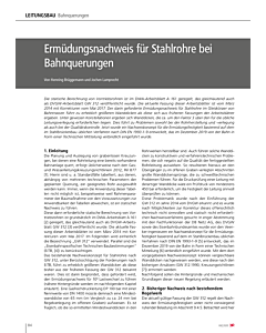 Ermüdungsnachweis für Stahlrohre bei Bahnquerungen