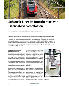 Schlauch-Liner im Druckbereich von Eisenbahnverkehrslasten