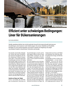 Effizient unter schwierigen Bedingungen: Liner für Dükersanierungen