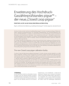 Erweiterung des Hochdruck-Gaszählerprüfstandes pigsar™ – der neue „Closed Loop pigsar“