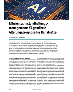 Effizientes Instandhaltungsmanagement: KI-gestützte Alterungsprognose für Kanalnetze