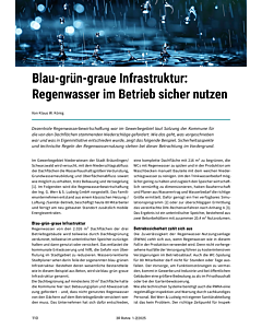 Blau-grün-graue Infrastruktur: Regenwasser im Betrieb sicher nutzen