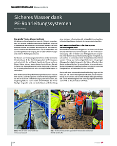 Sicheres Wasser dank PE-Rohrleitungssystemen