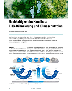 Nachhaltigkeit im Kanalbau: THG-Bilanzierung und Klimaschutzplan