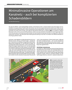 Minimalinvasive Operationen am Kanalnetz – auch bei komplizierten Schadensbildern