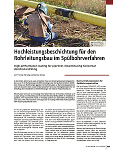Hochleistungsbeschichtung für den Rohrleitungsbau im Spülbohrverfahren