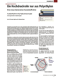 Ein Hochdruckrohr nur aus Polyethylen