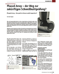 Phased Array - der Weg zur zukünftigen Schweißnahtprüfung?