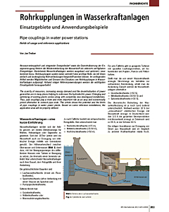 Rohrkupplungen in Wasserkraftanlagen