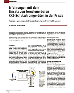 Erfahrungen mit dem Einsatz von fernsteuerbaren KKS-Schutzstromgeräten in der Praxis
