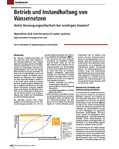 Betrieb und Instandhaltung von Wassernetzen