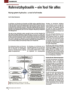 Rohrnetzhydraulik - ein Tool für alles