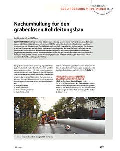 Nachumhüllung für den grabenlosen Rohrleitungsbau