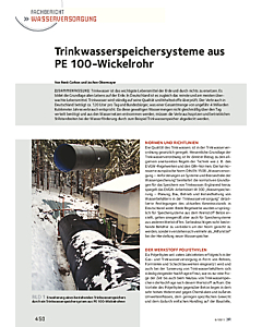 Trinkwasserspeichersysteme aus PE 100-Wickelrohr