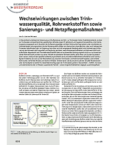 Wechselwirkungen zwischen Trinkwasserqualität, Rohrwerkstoffen sowie Sanierungs- und Netzpflegemaßnahmen