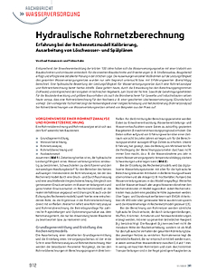 Hydraulische Rohrnetzberechnung