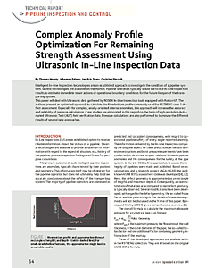 Complex Anomaly Profile Optimization For Remaining Strength Assessment Using Ultrasonic In-Line Inspection Data