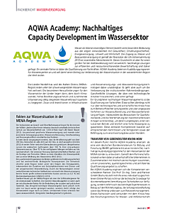 AQWA Academy: Nachhaltiges Capacity Development im Wassersektor