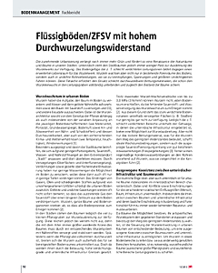 Flüssigböden/ZFSV mit hohem Durchwurzelungswiderstand