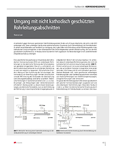 Umgang mit nicht kathodisch geschützten Rohrleitungsabschnitten